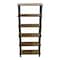 Alaterre Furniture Pomona 70"H 5-Shelf Metal and Solid Wood Bookcase AMBA0820 - alternate 1